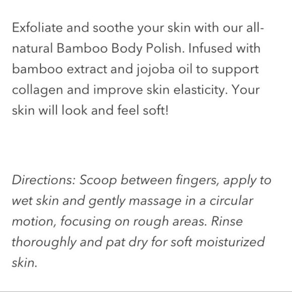 🌟$25 THE LYFESTYLE CO Bamboo Body Polish - Picture 2 of 7